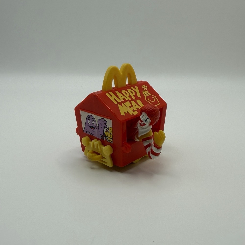 MCDONALD'S HAPPY MEAL RONALD MCDONALD DRIVING TRAIN CART VNTG (1994) TOY